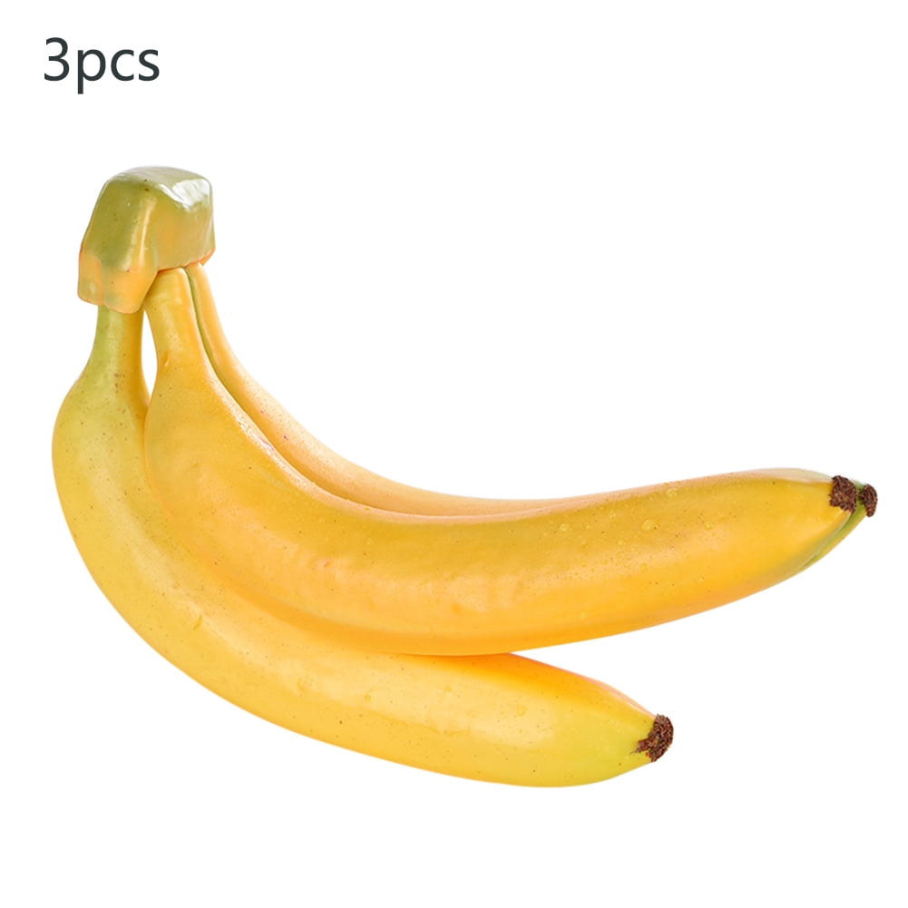 Pack 50 Lifelike Mini Bananas Artificial Plastic Fruits Crafts Home Decorations 