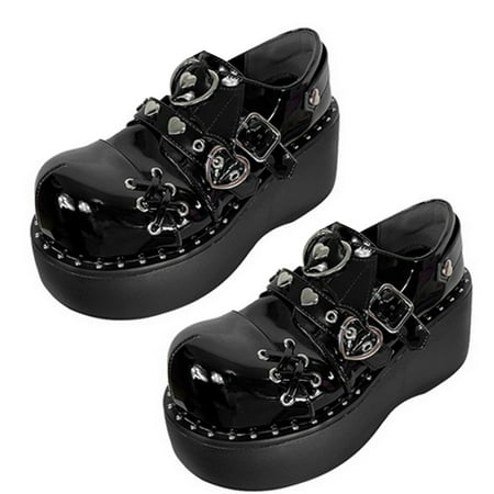 

HOTYA Lolita Shoes High Heels Sandals Women s Pumps Party Gothic Designer Shoes Girls Platform Mary Janes Pumps Wedges