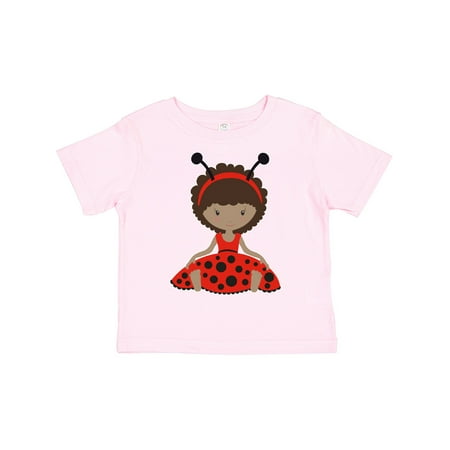 

Inktastic Ethnic Ladybug Girl in Red Dress Gift Toddler Toddler Girl T-Shirt