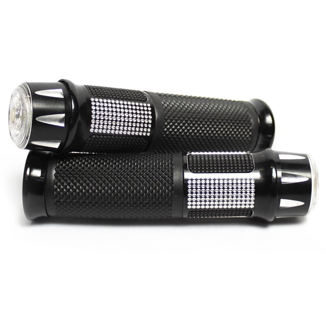 Puños De Aluminio Negros Kinlley Con LED XL-285 Negro M