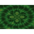 thumbnail image 1 of Ahgly Company Machine Washable Indoor Rectangle Transitional Green Area Rugs, 7' x 10', 1 of 7