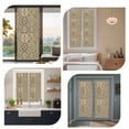 thumbnail image 7 of Traditional Morocco Window Privacy Film, Vintage Abstract Geometric Art Brown Static Cling UV Sun Blocking Heat Control Window Tint Day and Night, Non-Adhesive One Way Privacy Cover 17.7''x39.3'', 7 of 7