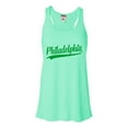 thumbnail image 1 of Go All Out City Of Philadelphia Pennsylvania Fashion Script Sleeveless Tank Top T-Shirt Women/Fitted/Mens/Flowy, 1 of 3