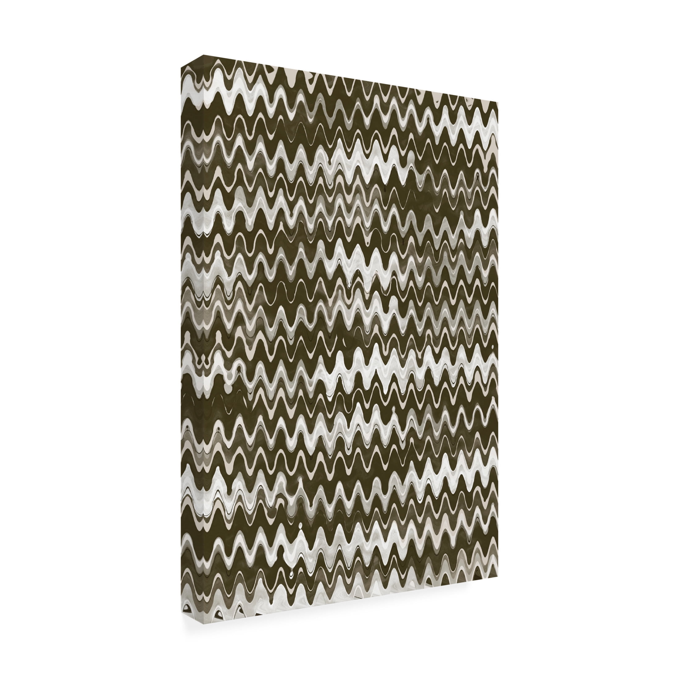Canvas Wall Art - Treechild 'Strong Green Waves' Wall Art for Living Room, Bedroom, or Office D?cor by Trademark Fine Art - 30 x 47 Inches