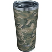Tervis Triple Walled Jungle Camo Insulated Tumbler Cup Keeps Drinks Cold & Hot, 20oz, Stainless Steel