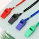 thumbnail image 4 of 4 silbatos deportivos de plástico, silbato con cordón, silbato fuerte para entrenador de supervivencia de emergencia, entrenamiento de perros (negro, azul, rojo y verde), 4 of 5