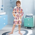thumbnail image 5 of FORMRS Niños Bathrobe Unisex Hooded Robe Soft Plush Pajamas Sleepwear, Size 7-9T, Jam Jars, 5 of 7