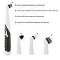 Morease 4 In 1 Sonic Scrubber Electric Brush Cleaning Kitchen Bathroom