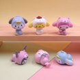 thumbnail image 1 of Sanrio-figura de Anime Kitty Kuromi LittleTwinStars, Cinnamoroll, Pompón, Purin, badbadtz-maru, My Melody, adornos de escritorio, juego de 5 piezas qiuyongming unisex, 1 of 2
