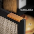 thumbnail image 6 of Nmkwnr Wood Coffee Bar Cabinet with Shelf, 2 Doors Buffet Cabinet for Living Room, Dining Room, Kitchen, Black, 6 of 7