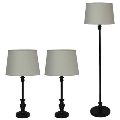 Better Homes and Gardens 3Piece Lamp Set, Bronze Finish