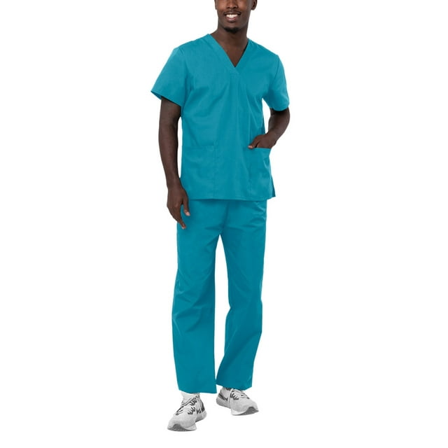 Adar Universal Unisex Scrubs - Unisex Drawstring Scrub Set