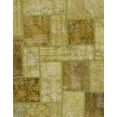 thumbnail image 1 of Ahgly Company Indoor Rectangle Abstract Dark Bisque Brown Patchwork Area Rugs, 7' x 10', 1 of 6