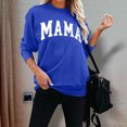 thumbnail image 6 of YanHoo Long Sleeve Mama Sweatshirts for Women Oversized Crewneck Sweatshirt Loose Fit Pullover Tops, 6 of 6