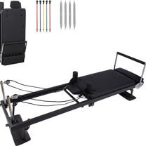 Foldable Pilates Equipment for Home Workouts,Balanced Body Pilates Reformer Machine with Jump Board for Home and Gym,Women Gift