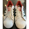 thumbnail image 4 of Rare Adi-das Superstar Originals Trefoil Mens 9.5 RED GREEN WHITE Sneaker, 4 of 6