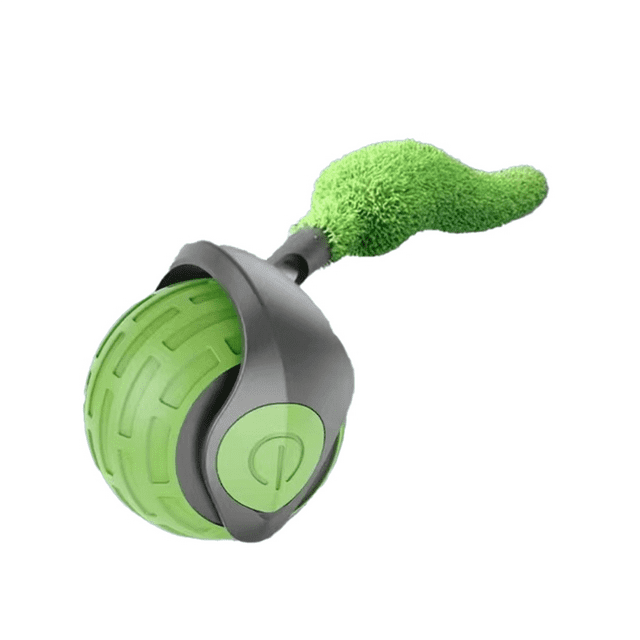 Juguete Interactivo para Gatos de Nueva Generación, Juguete Interactivo Inteligente para Gatos de Interior, Pelota de Juguete para Gatos con Movimiento Automático y Verde