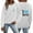 White, variant on WILLBEST hoodie women Womens Daily Home Outdoor Workout Long Sleeve O Neck T Shirt Top Printed Sweatshirt Street Blouse Streetwear car hart hoodie