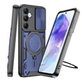 thumbnail image 3 of Venoro Case with Screen Protector for Samsung Galaxy A55 5G Phone Cover with Car Magnetic Mount Stand and Slide Camera Lens Cover, Blue, 3 of 15