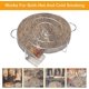 thumbnail image 2 of Round Caja ahumada para parrilla, astillas de madera, accesorios para parrilla ahumada, caja ahumada portátil de acero inoxidable con mango, ahumador de carne, 2 of 2
