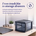 thumbnail image 5 of Open Box Homz Plastic 1 Drawer Medium Storage Cart - Black - 2 Pack, 5 of 11