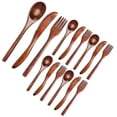 thumbnail image 3 of Juego de Cubiertos de Cuchillo de Tenedor de Cuchara de Madera de 30 Piezas, Juego de Utensilios de Cena de Madera, Juego de Cubiertos de Vajilla de Cocina de Madera, 3 of 5