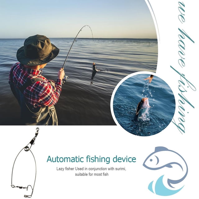 Anzuelo de pesca automático de acero inoxidable para exteriores Universal para personas perezosas Ndcxsfigh Para Estrenar