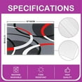 thumbnail image 4 of Geometric Placemats Set of 4, Modern Abstract Art Place Mats 12x18 Inch for Dining Table Decorations, Gray Red Black Stripe Line Circle Table Mats for Kitchen Decor Dinner Indoor, 4 of 4