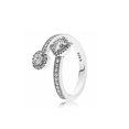 thumbnail image 1 of New 925 Sterling Silver Rings Stackable Infinite Heart Flower Crown For Women Original Silver 925 Wedding Ring Jewelry Gift B1130 7, 1 of 6