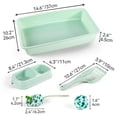 thumbnail image 6 of Cat Litter Box Set, Small Cat Kitten Starter Kit, Includes Cats Toilet Kitten Litter Pan with Litter Scoop, Double Dish Cat Bowl, Kittens Mouse and Ball Toy, 6 of 8
