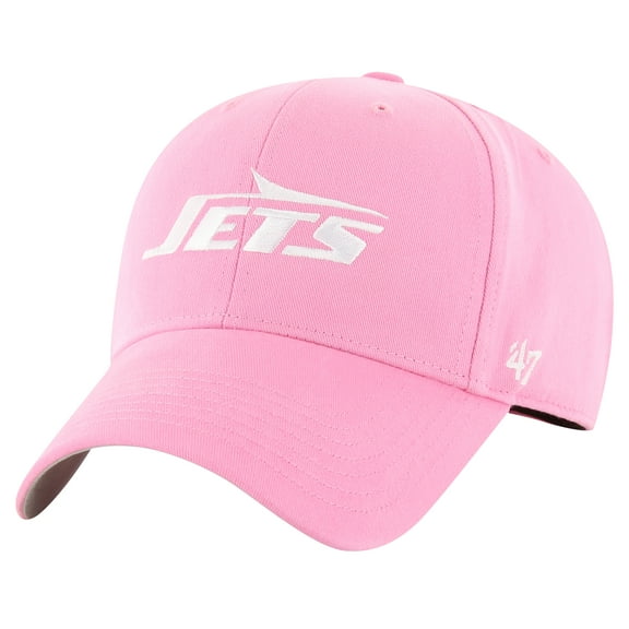 Girls Youth '47 Pink New York Jets Rose MVP Adjustable Hat