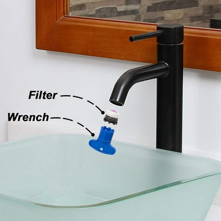 

Feiboyy Blue Four Piece Set Built In Bubbler Built In Bubbler Kitchen Faucet Anti Splash Filter Nozzle Accessories
