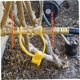 thumbnail image 3 of Propane Quick Connects Brass 3/8 Inch Natural Propane Gas Grill Hose Connector Set Grill Hoses & Regulators (Gold) (1 pc), 3 of 5