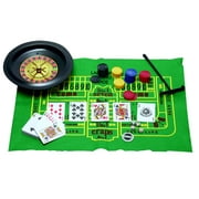 Raywer 5 in 1 Casino Games Set Roulette ,Poker, Craps, Has Chips, Mat, Dices, Cards