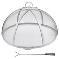 thumbnail image 1 of KFFKFF Outdoor Fire Pit Safety Screen, 40" Diameter, Enhanced Durable Steel Construction, Patio Firepit Cover, Convenient Lift-Top Design, Round Screen with Ring Handle, 1 of 9