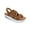 Brown, variant on Pennysue Women's Summer Black Strap Elastic Air Cushion Sports Sandals Size 8