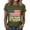 Green, variant on Only Moment Womens Festival Shirts Crew Neck Short Sleeve Vintage American Flag Short Sleeve Patriotic Independence Day Tops Light Violet,S