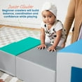 thumbnail image 3 of ECR4Kids SoftZone Junior Mix n' Match Pedestal 360 Degree Climber, Beginner Playset, Grey, 3 of 9