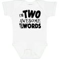 thumbnail image 3 of Inktastic I'm Two Awesome for Words 2nd birthday Boys or Girls Baby Bodysuit, 3 of 5