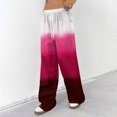 thumbnail image 5 of Hearthz Pajamas for Women Pants Drawstring Wide Leg Gradient Womens Lounge Pants Baggy Soft Comfy Lightweight Womens Sleep Pants, 5 of 7