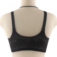 thumbnail image 4 of Xmarks Everyday Zipper Bras - Women's Front Easy Close Builtup Sports Push Up Bra with Padded for Middle Aged Women - Black 42/95, 4 of 5
