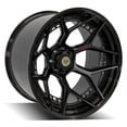 thumbnail image 3 of 24x14 4PLAY Wheel for GM-Ford-Lincoln-Nissan-Toyota 4PF6 Gloss Black Barrel with Matte Center Rim Fits select: 2004-2023 FORD F150, 1999-2023 CHEVROLET SILVERADO, 3 of 3