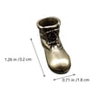 thumbnail image 3 of 2 piezas de cobre puro hecho a mano llavero colgante latón botas de tacón alto colgante (bronce), 3 of 4