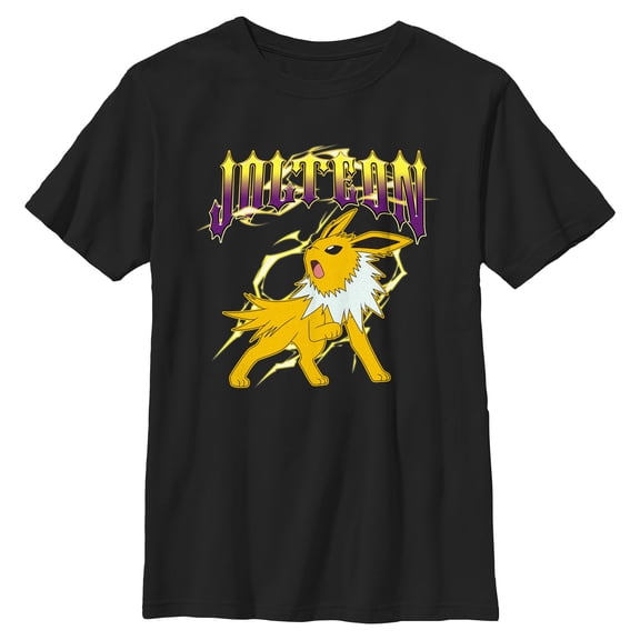 Boys Pokemon Jolteon Thunder Metal T Shirt