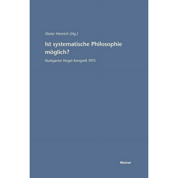 Ist systematische Philosophie möglich? (Paperback)