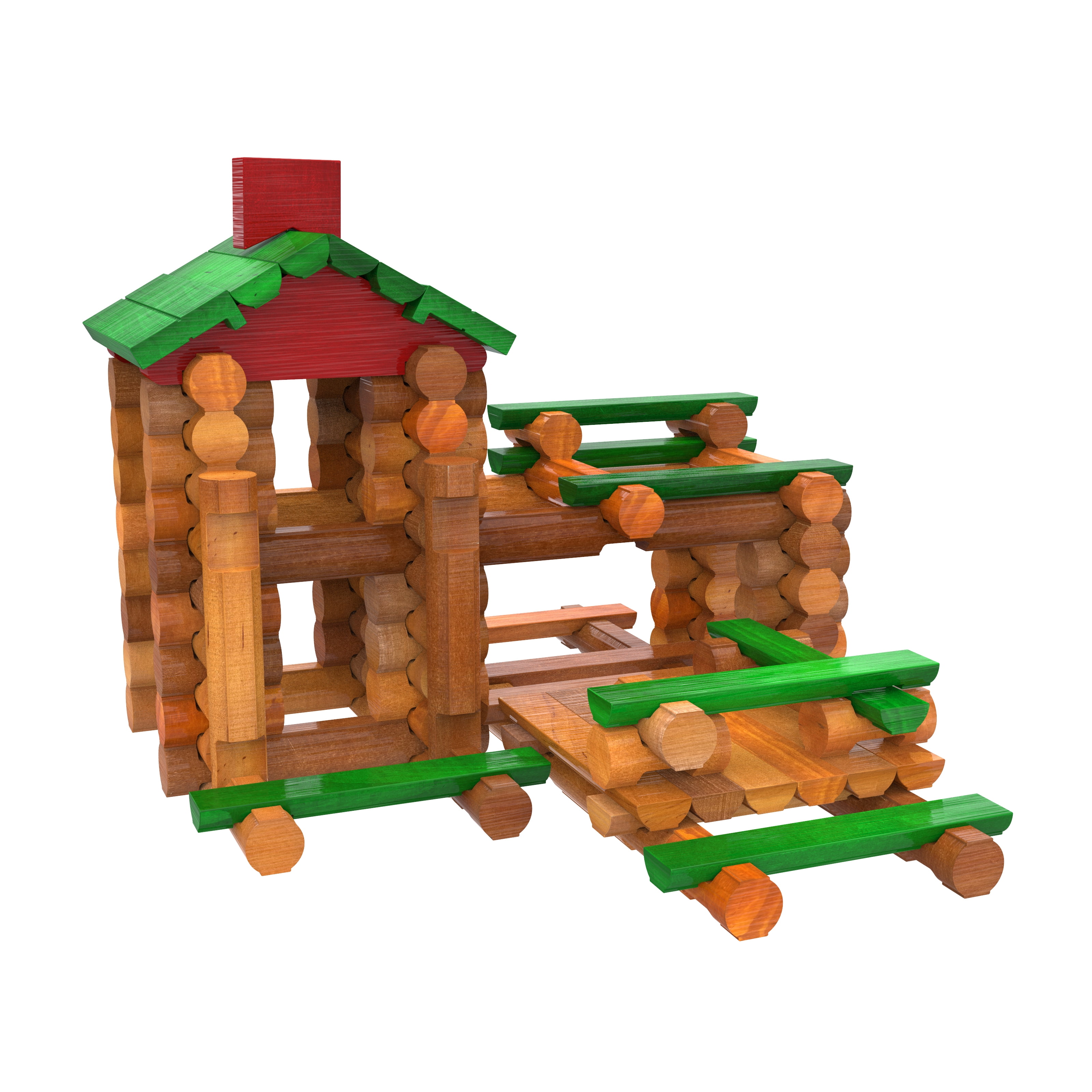 magnetic building logs