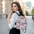 thumbnail image 6 of WOBOGO Pink Rose Poodles Backpack Durable Lightweight Shoulder Bag Built-in Laptop Sleeve and Multiple Utility Compartments, 6 of 7