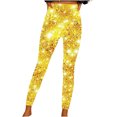 thumbnail image 3 of lcziwo Lightning Sales of Today Prime, Elastic Workout Tights for Women Casual Athletic Seamless Leggings Fashion Sequin Print Yoga Pants 2025 New Years Eve Party Outfits Multicolor S, 3 of 6