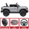 thumbnail image 4 of Camioneta Eléctrica Montable para Niños 12V Control Remoto Bluetooth Luces Sonidos Apta desde 3 Años - Gris, 4 of 6