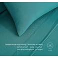 thumbnail image 4 of Chezmoi Collection Extra Soft Bed Sheets Set, Double Brushed Microfiber 14-Inches Deep Pockets, 4-Piece Sheet Set, Queen, Teal, 4 of 8